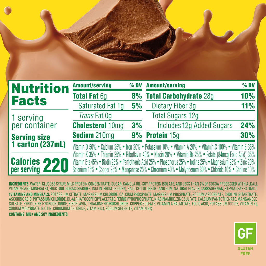 High Protein with Fiber Chocolate Breakfast Essentials 24 pk X221