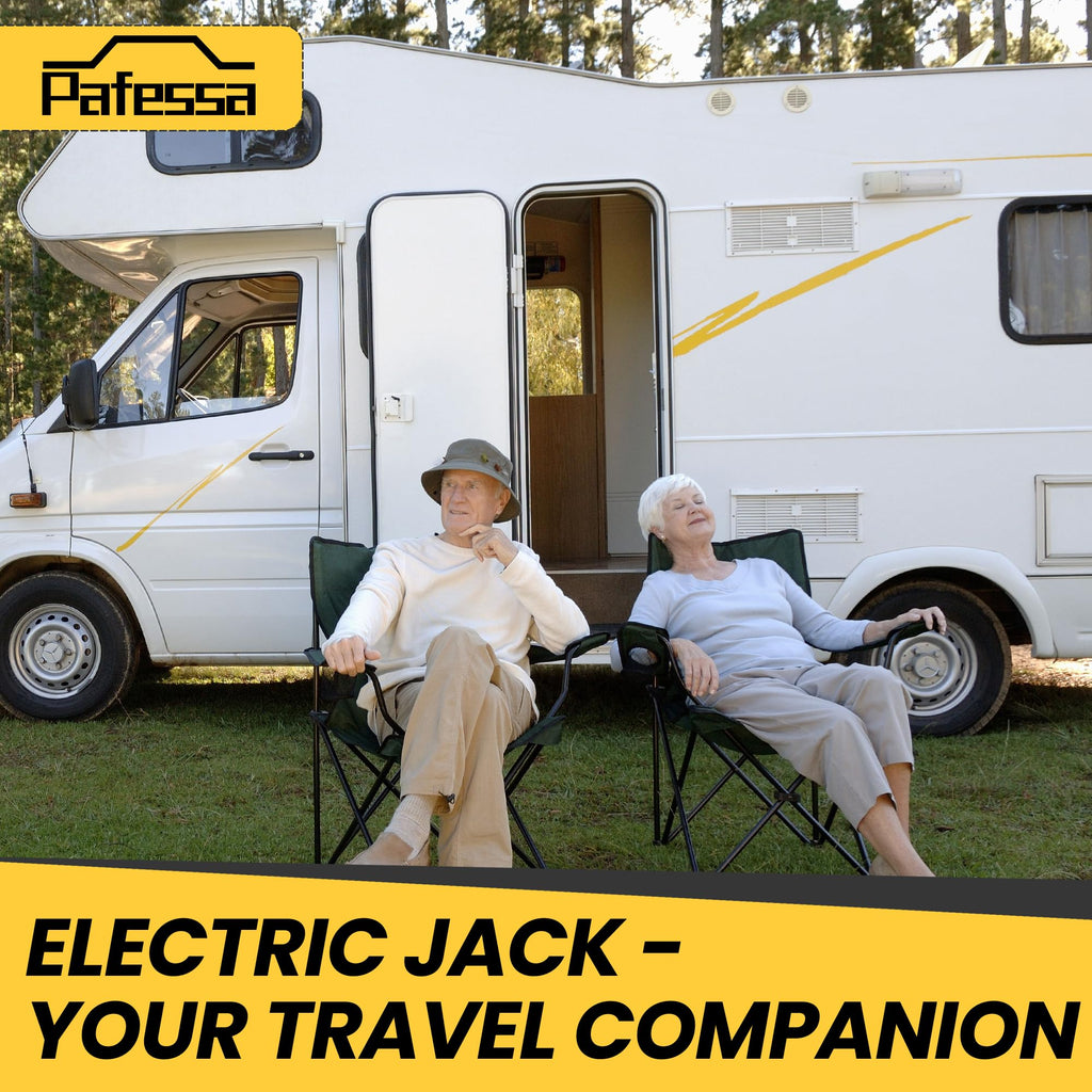 12V Electric Tongue Jack 4000lb A-Frame Heavy Duty Trailer Jack with Drop Foot & LED Light F953