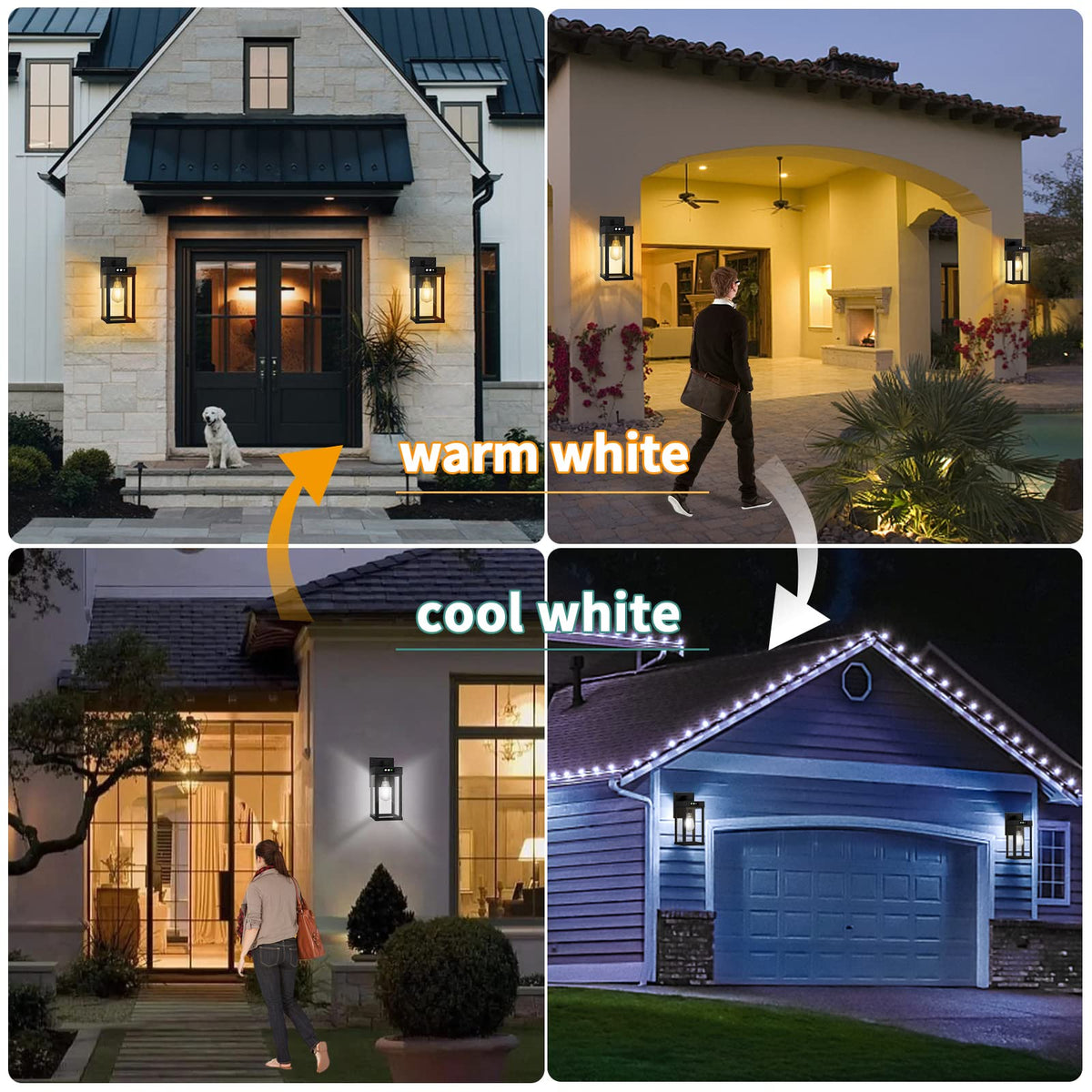 Solar Wall Lights Outdoor with Motion Sensor X8362