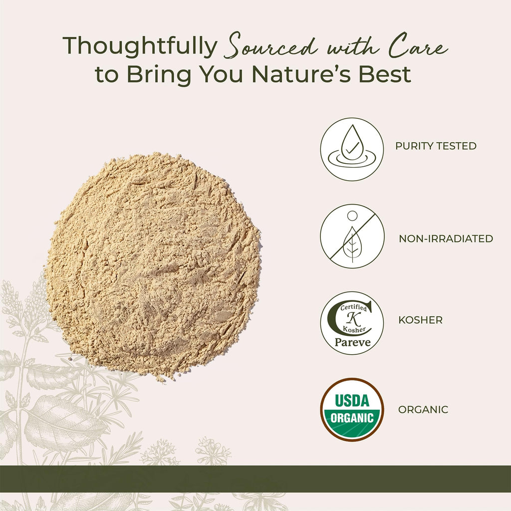 Organic Ashwagandha Root Powder 1 lb Bag K84062