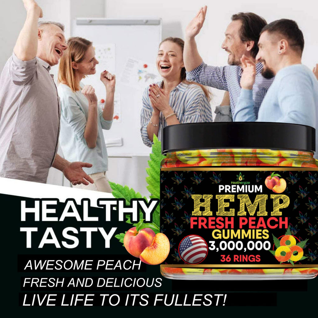 Hemp Gummies Peach Rings Y598981