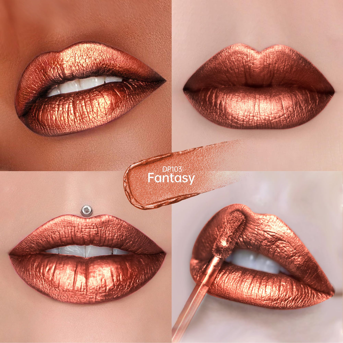 Metallic Reddish Brown Lipstick N7112
