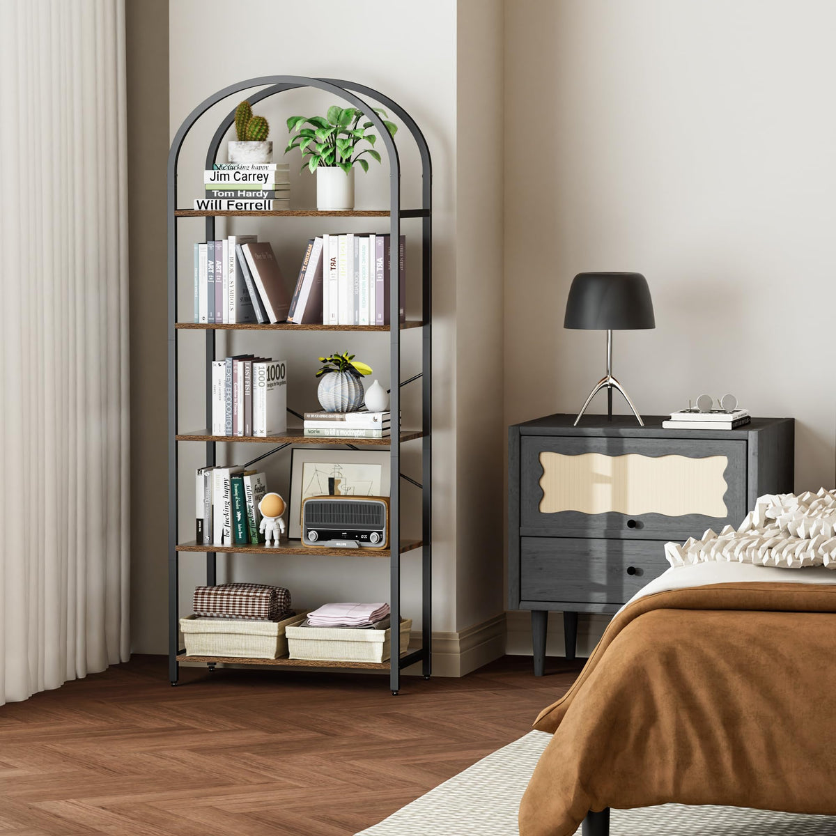 5-Tier Arched Bookshelf O320125