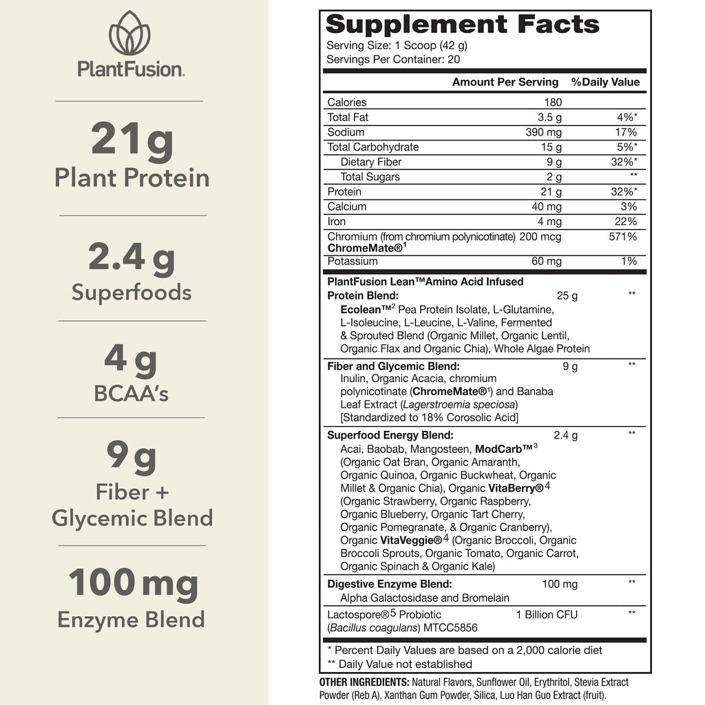 Plant Based Protein Powder Vanilla 1.85 lb U175