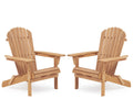 Folding Wood Adirondack Chair Set of 2 F470081