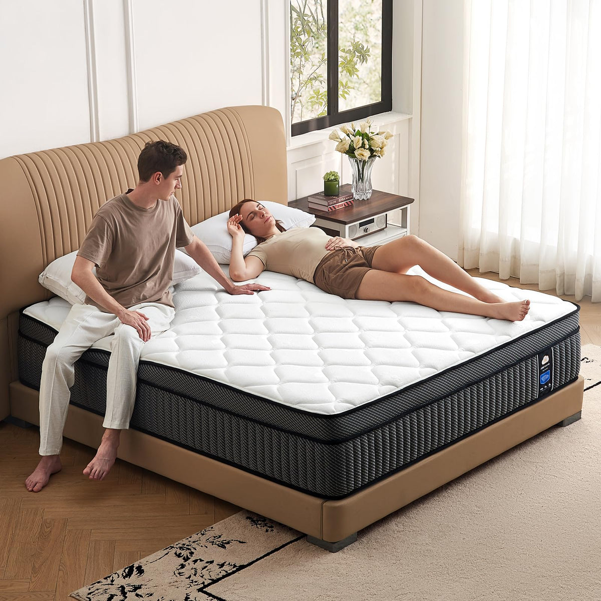 10 inch Full Size Hybrid Mattress in a Box V15050