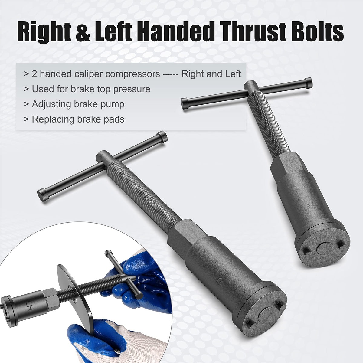 Disc Brake Caliper Wind Back Tool and Piston Compression Set 26 Pieces D876