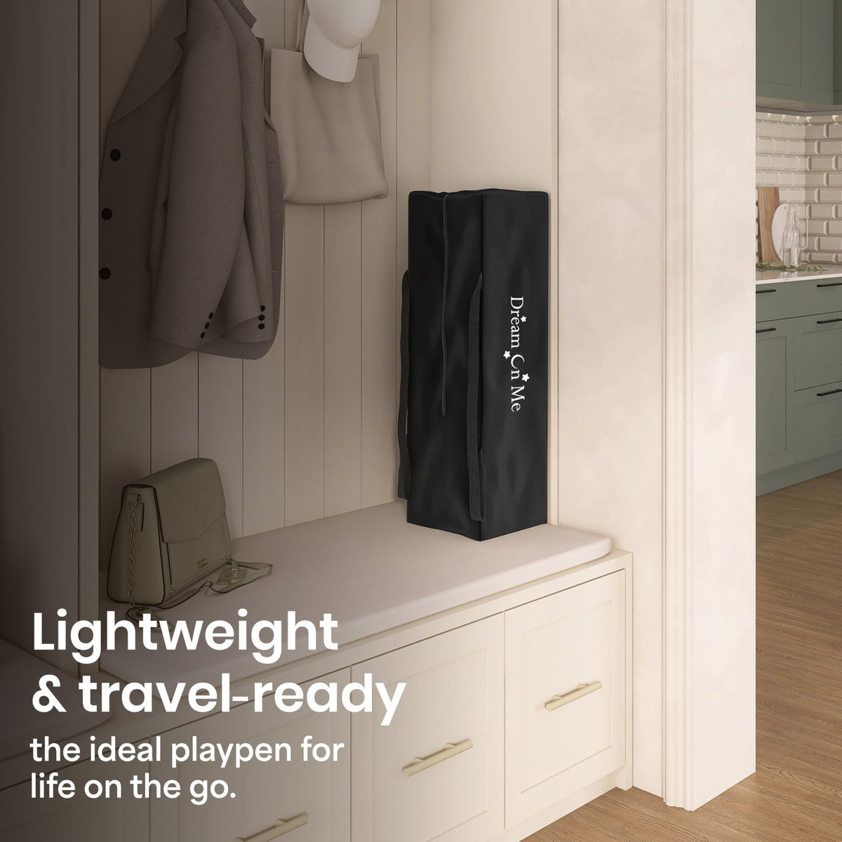 Portable Playard with Carry Bag, Black R1092