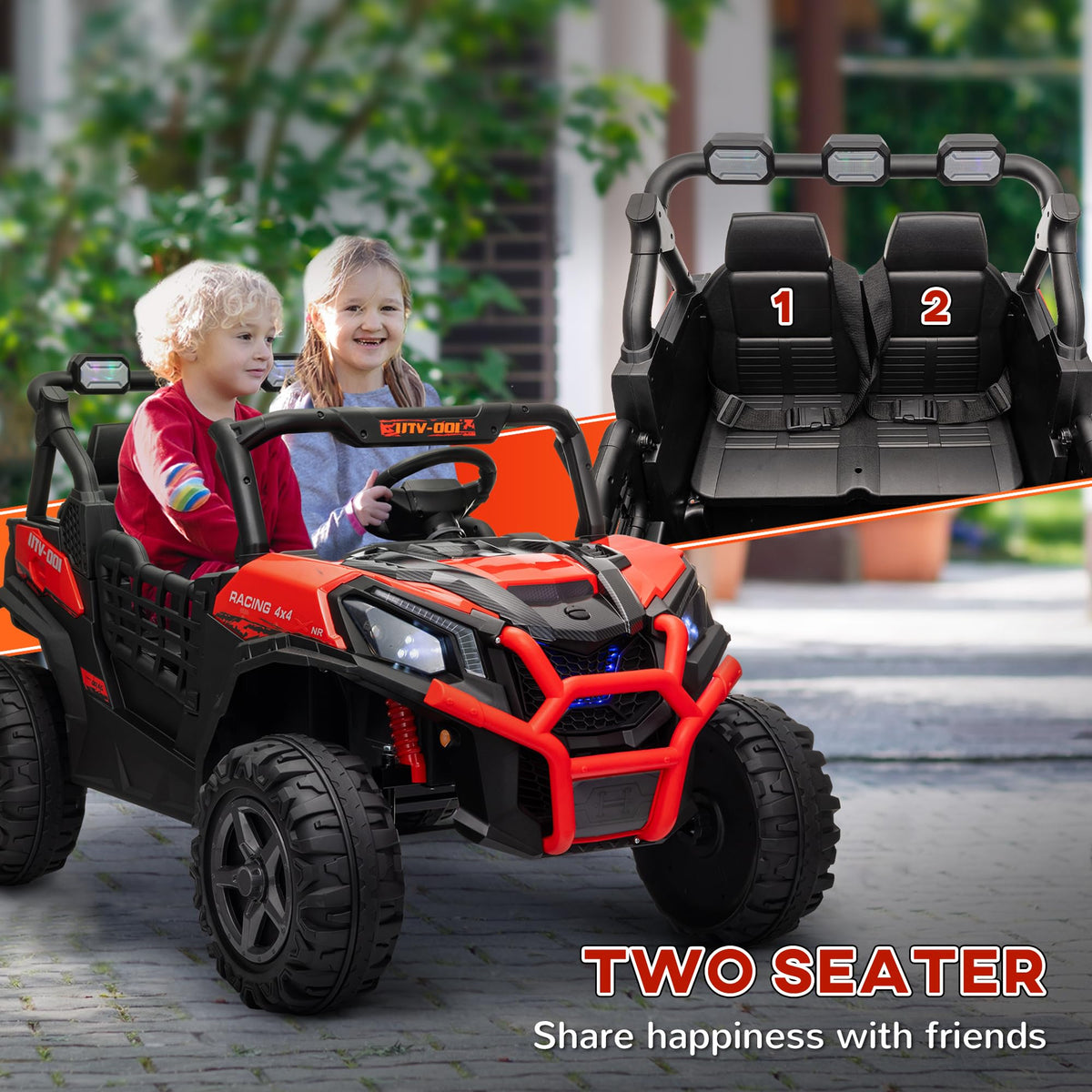 24V 2 Seater Electric Off-Road UTV Truck K708