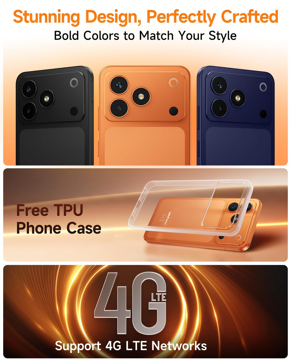 4G Unlocked Smartphone 3GB RAM 32GB 5000mAh O5974