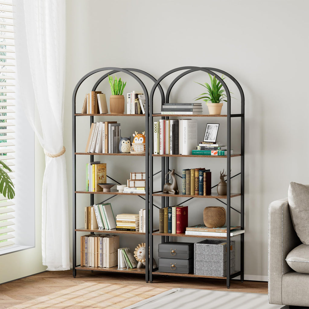 5-Tier Arched Bookshelf O320125