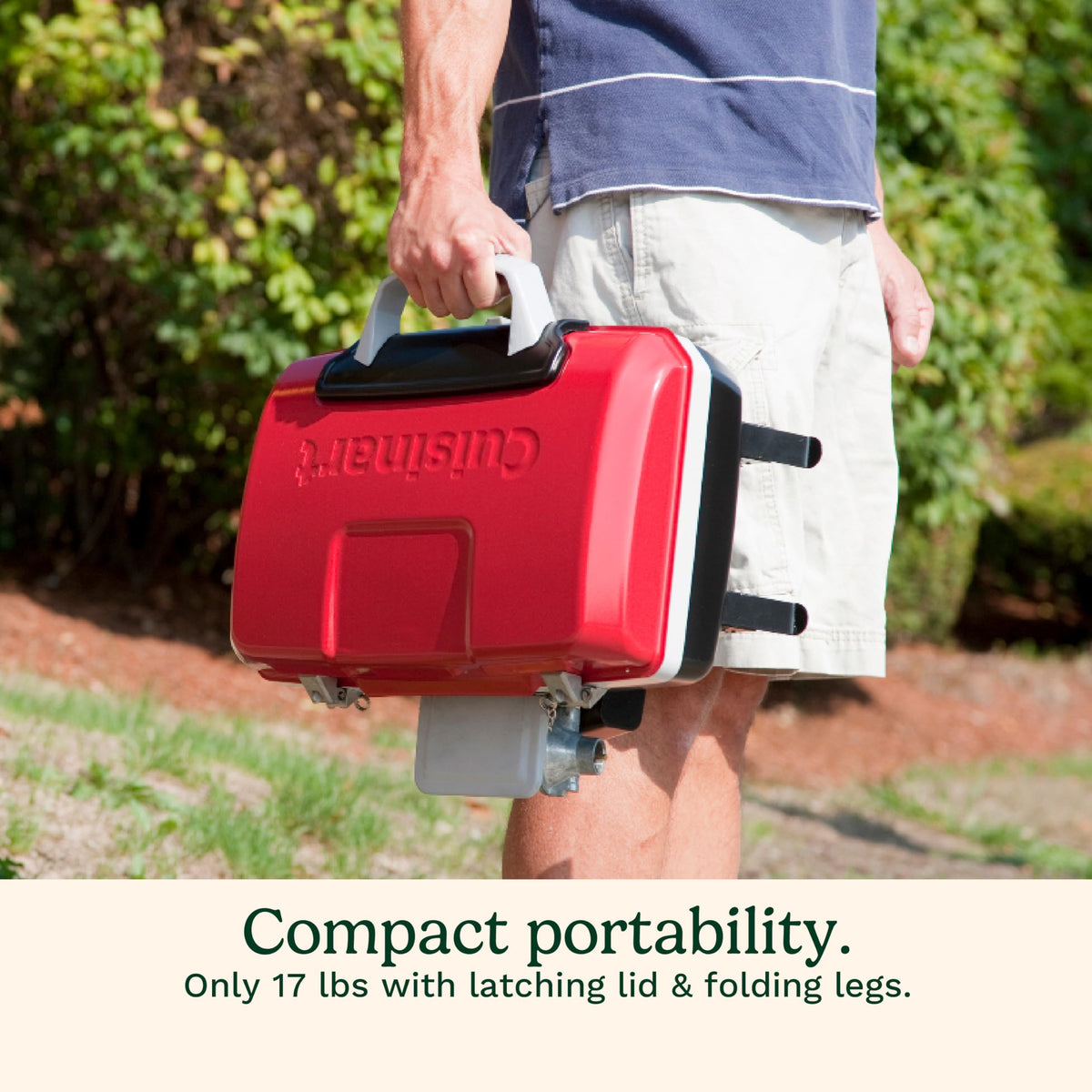 Portable Gas Grill, 150 Sq. In. 5,500 BTU Red Q1566