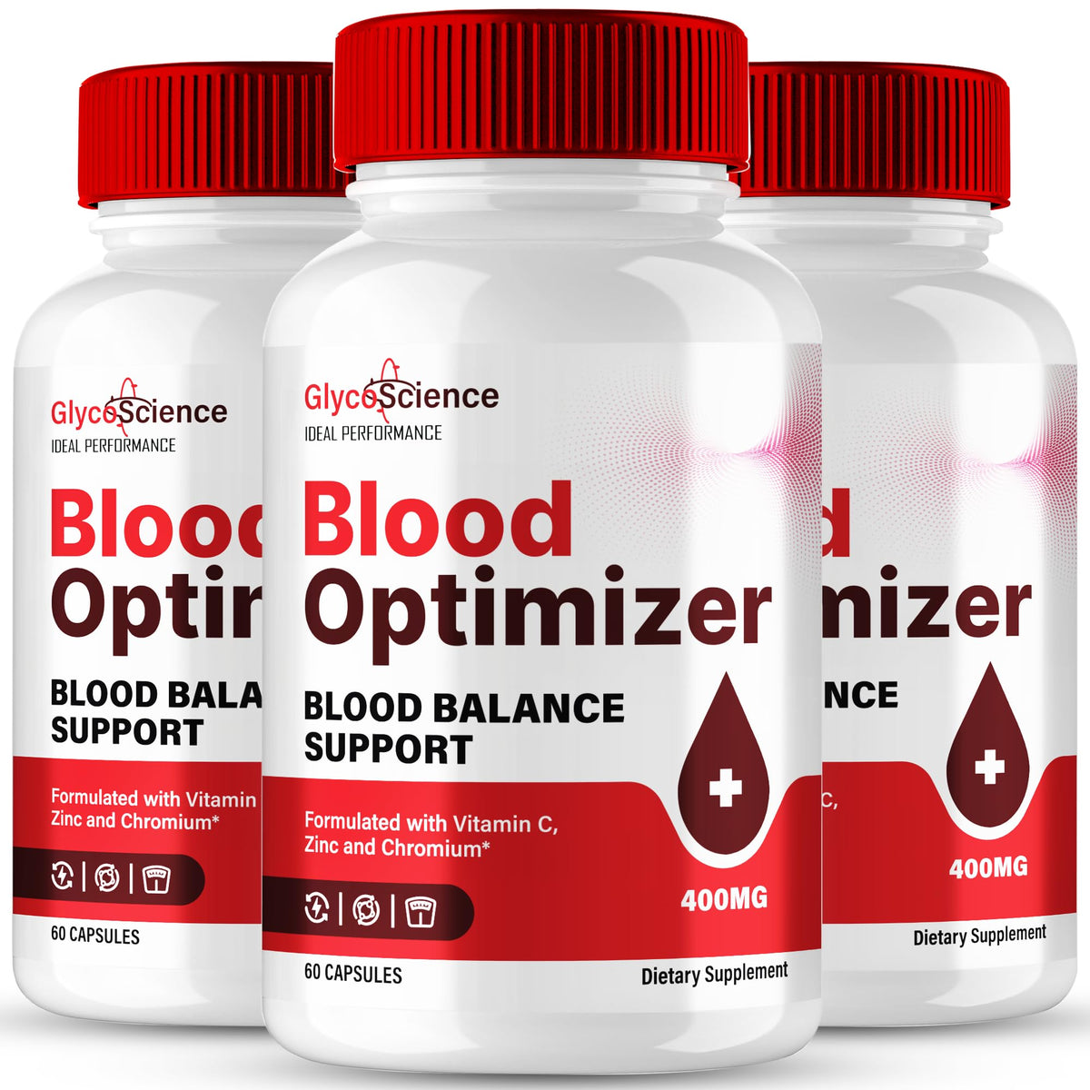 Blood Optimizer Capsules Supplement Pills 3 Pack I122346