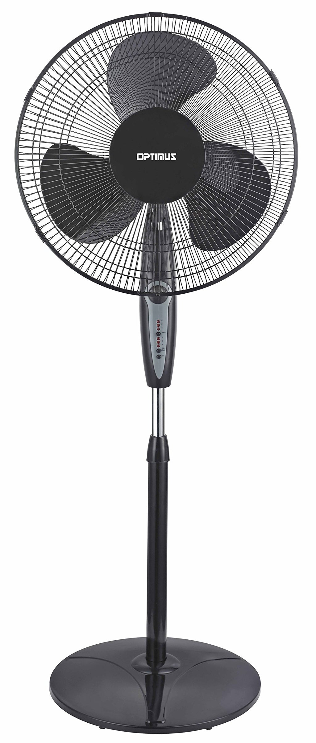White 16-Inch Oscillating Stand Fan with Remote E364