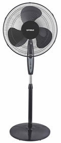 White 16-Inch Oscillating Stand Fan with Remote E364