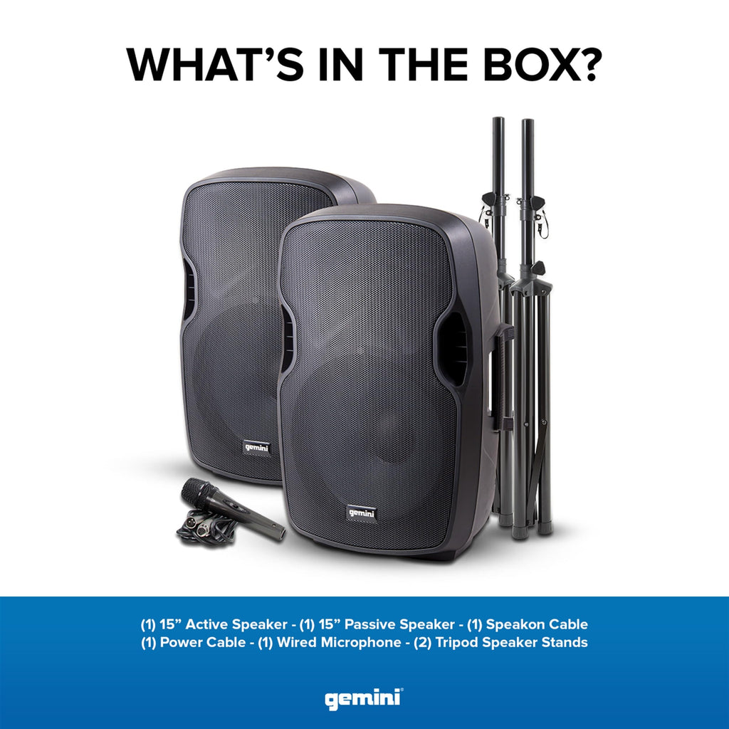 Portable Bluetooth PA Speaker System, 2000W, Black T604