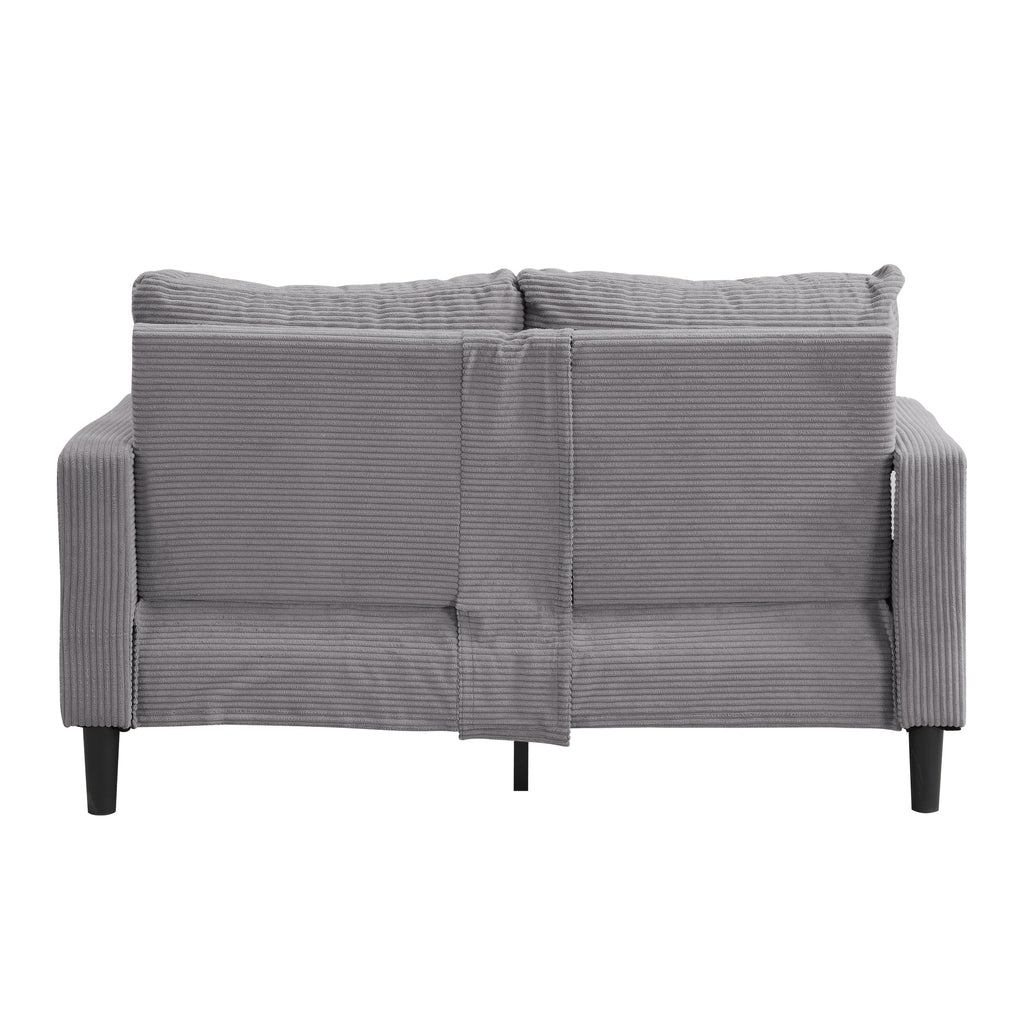 Light Gray 2-Seater Upholstered Sofa Q3975