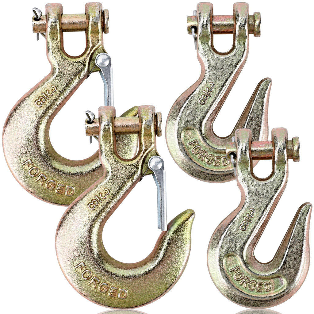 3/8" Clevis Slip Hook Set with Safety Latch G70 Forged Steel R2024