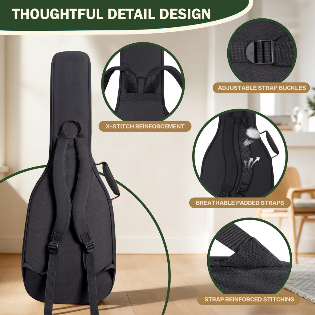 40" Electric Guitar Bag 900D Waterproof 0.5" Padding H1499