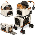 Double Pet Stroller with Detachable Carriers Q6201