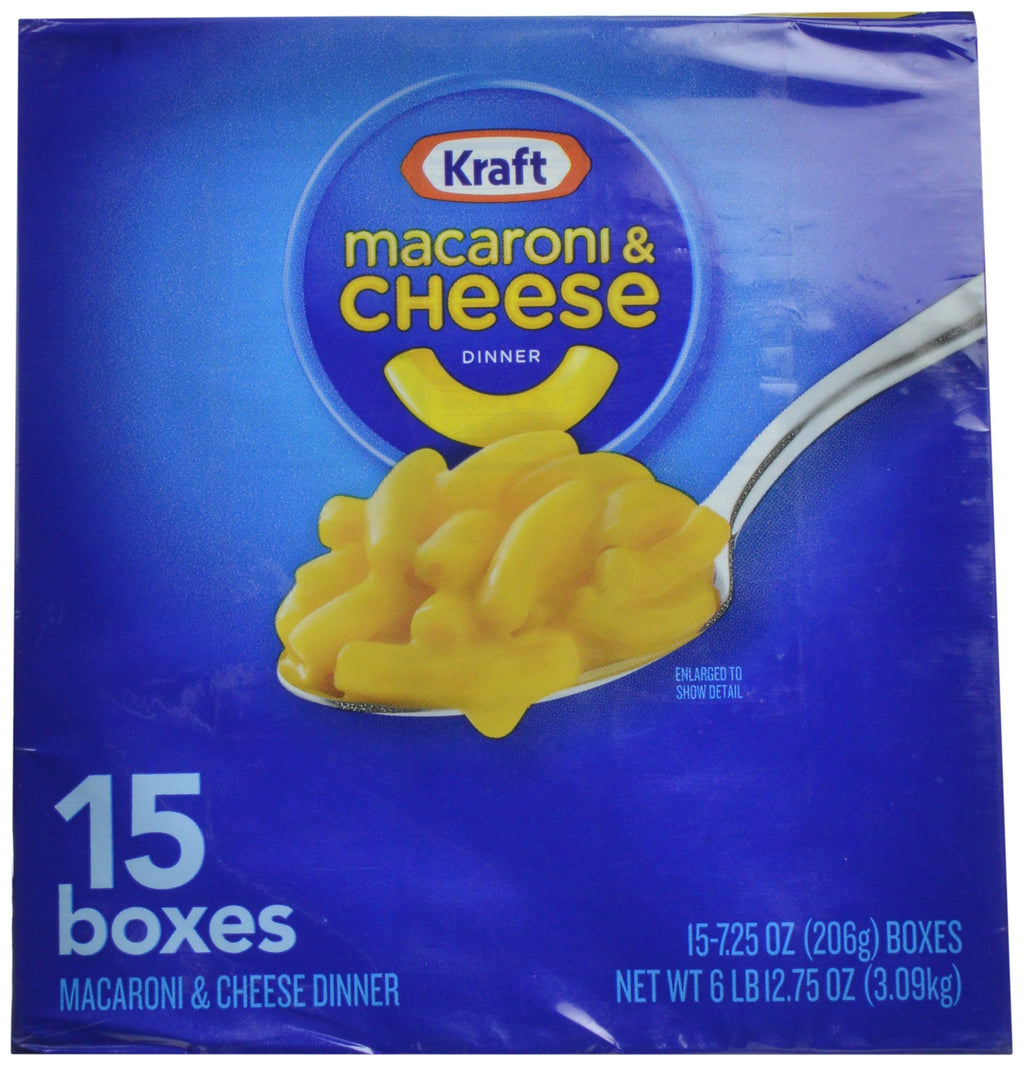 Macaroni & Cheese Dinner 7.25 oz 15 Pack W542949