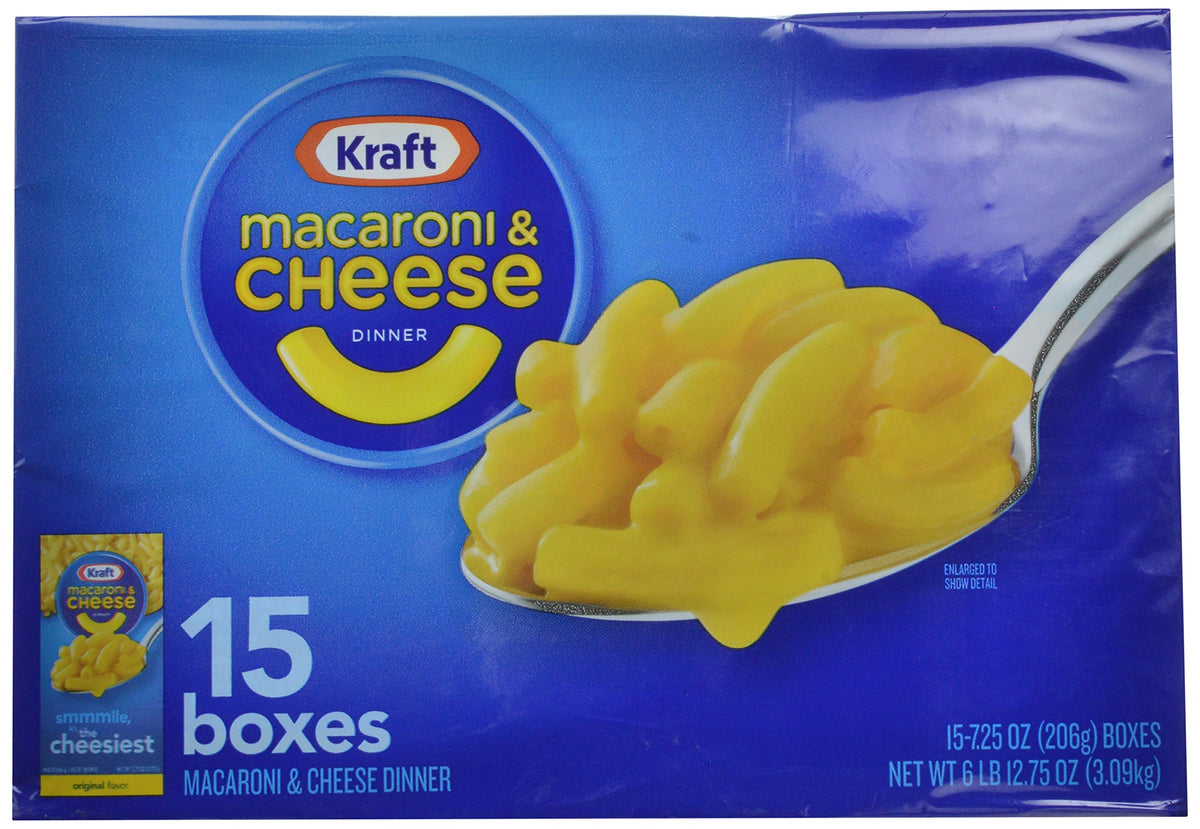 Macaroni & Cheese Dinner 7.25 oz 15 Pack W542949