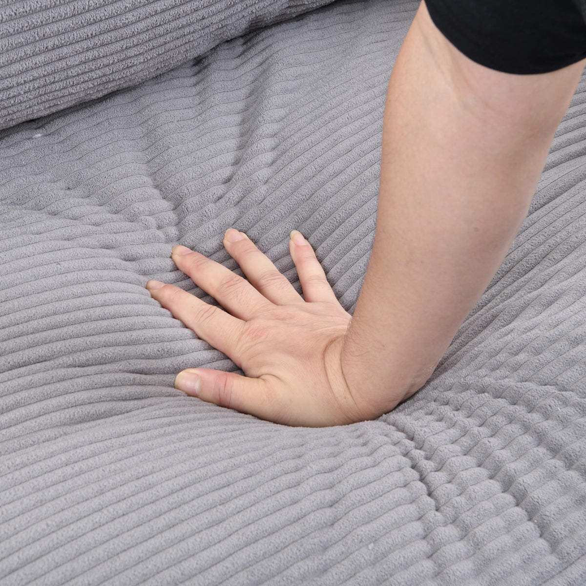 Light Gray 2-Seater Upholstered Sofa Q3975