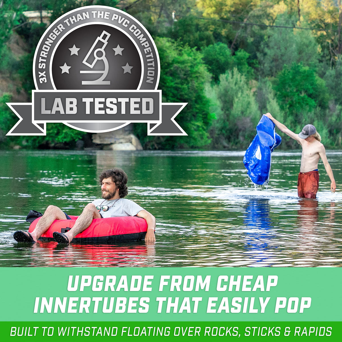 44 Inch Heavy-Duty River Tube with Canvas Cover P570